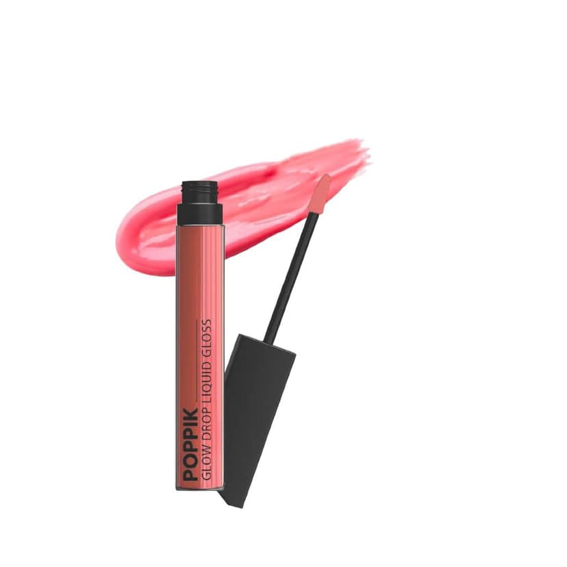 POPPIK Liquid Gloss Lipstick for Women | High Shine, Non Sticky, Moisturizing Lip Color | Smooth Glossy Finish | Party & Everyday Wear Lip Gloss, Ideal for Wedding, Casual Outings, Gifting, 2ML