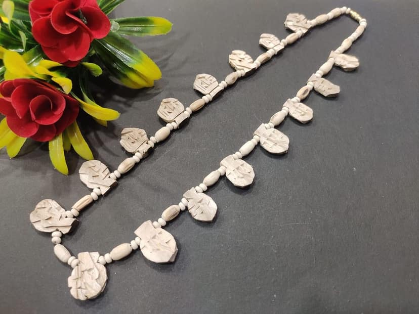 GOKULAM Pure Handmade Radha Name Tulsi Mala HRK-MALA45 view 2