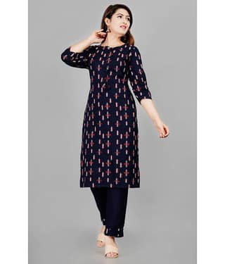 Smien - Blue Straight Rayon Women's Stitched Salwar Suit ( Pack of 1 )