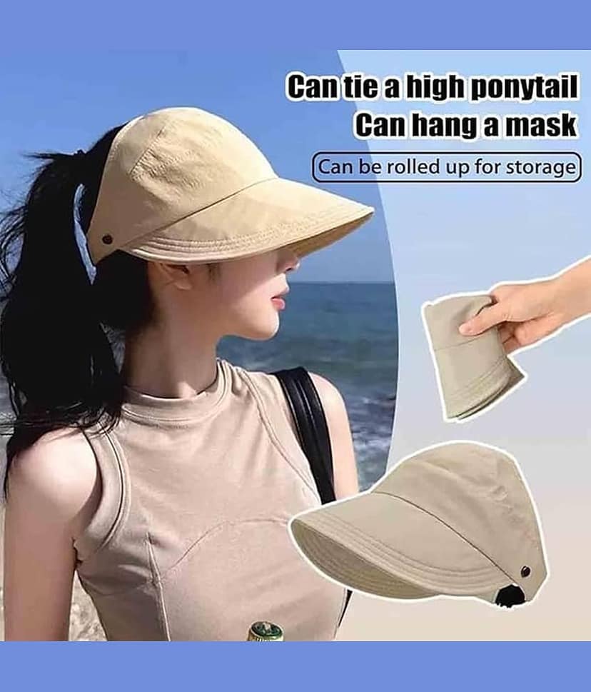 HINGOL Multi Color Cotton Women's Cap ( Pack of 1 ) view 2