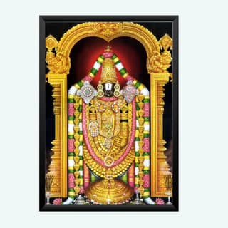NOKKES tirupati blalaji Venkateswara tirupati blalaji Photo Frames Religious Photo frame 5X7 Inch Photo Frame_AQW48