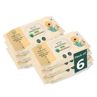 Pure Aura Baby Wipes with 99.9% Pure Water | Ultra Soft & Thick | Natural Plant-Based | Infused with Aqua & Aloe Vera | Gentle & Safe for Newborns