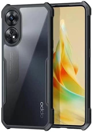 PLUGTECH Slim Shockproof Case | Matte Black Soft | Drop Protection | Precise Cutouts | Premium Mobile Cover for Oppo F23 5G