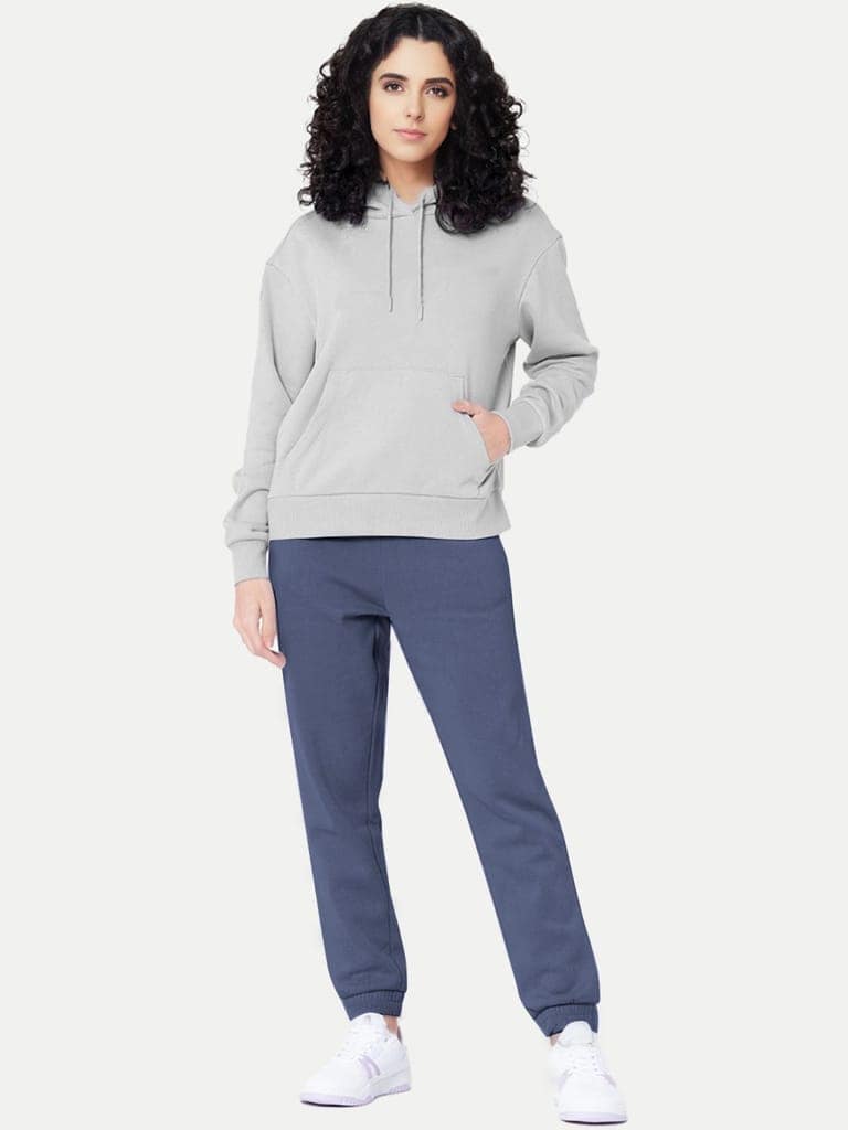 Womens Dark grey Solid Joggers view 4