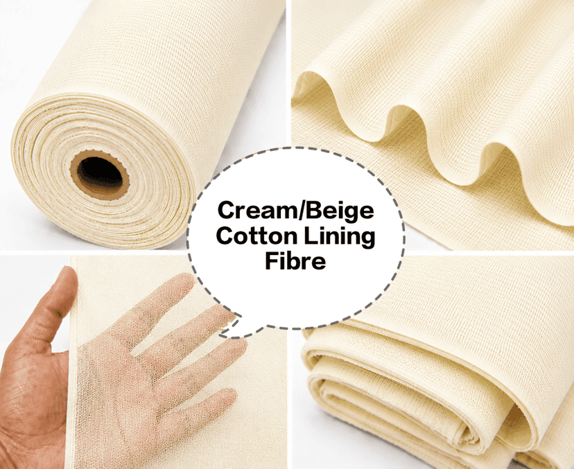 Cream/Beige Cotton Lining Fibre – Bada Panna, Cream Cotton Lining Fabric, Beige Cotton Lining Cloth, Cotton Lining Material, Cotton Inner Lining Fabric view 2