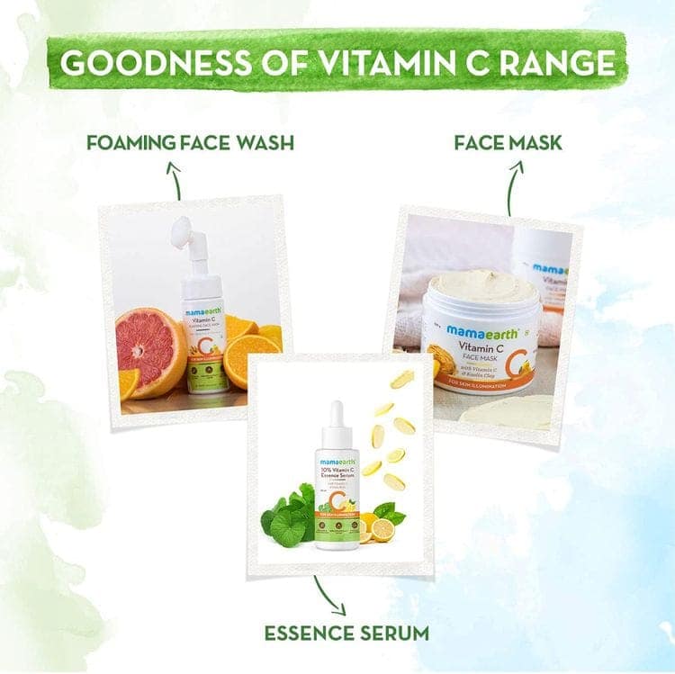 Mamaearth 10% Vitamin C Face Serum, Essence Serum With Vitamin C & Gotu Kola For Skin Illumination (30ml) view 2