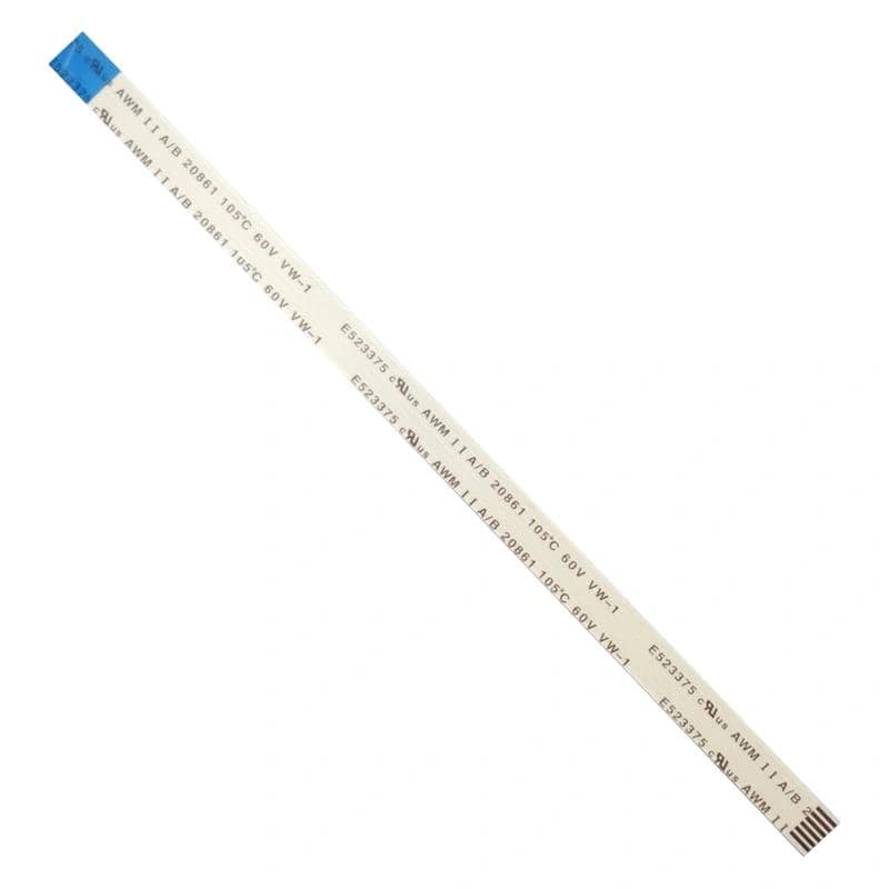 6 Pin 1mm Pitch 152mm Reverse Side Connection FFC Ribbon Flexible Flat Cable