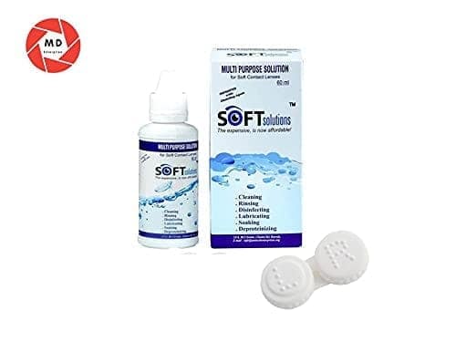 Dark Aqua Blue MD Sparkle 1 Pair of Monthly Color Contact Lens With Travel Kit Contact Lens Case Box With Mirror, Tweezers, Contact Lens Holder and 60 ML Solution view 2