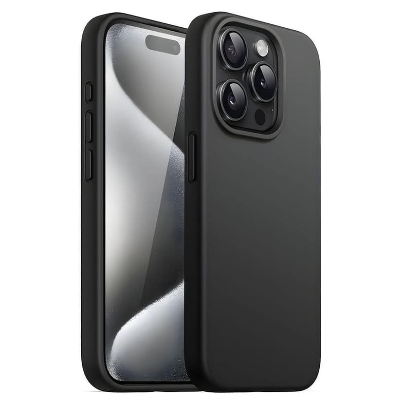 LIRAMARK Liquid Silicone Soft Back Cover Case for iPhone 15 Pro Max (6.7 inch)