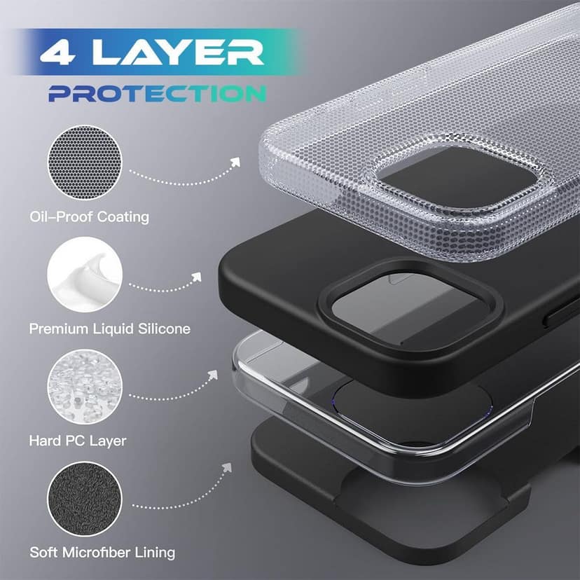 LIRAMARK Liquid Silicone Soft Back Cover Case for iPhone 15 Pro Max (6.7 inch) view 6