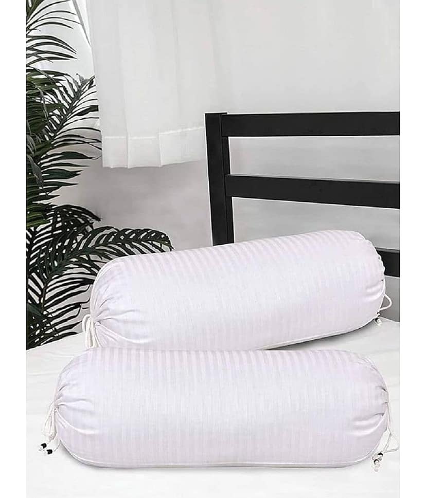 MAHALUXMI COLLECTION Set of 2 Poly Cotton Bolster Covers view 2