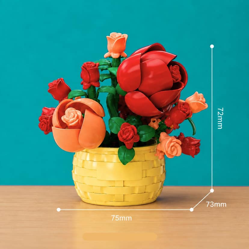 Vermilion Feast Flowering Building Block (1Pc)