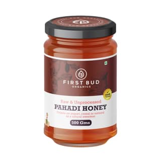 Pahadi Honey (500g) | Organic Raw Honey NMR Tested | Pure Natural Honey in Fresh Packaging | Wild Forest Raw Organic Honey Unprocessed