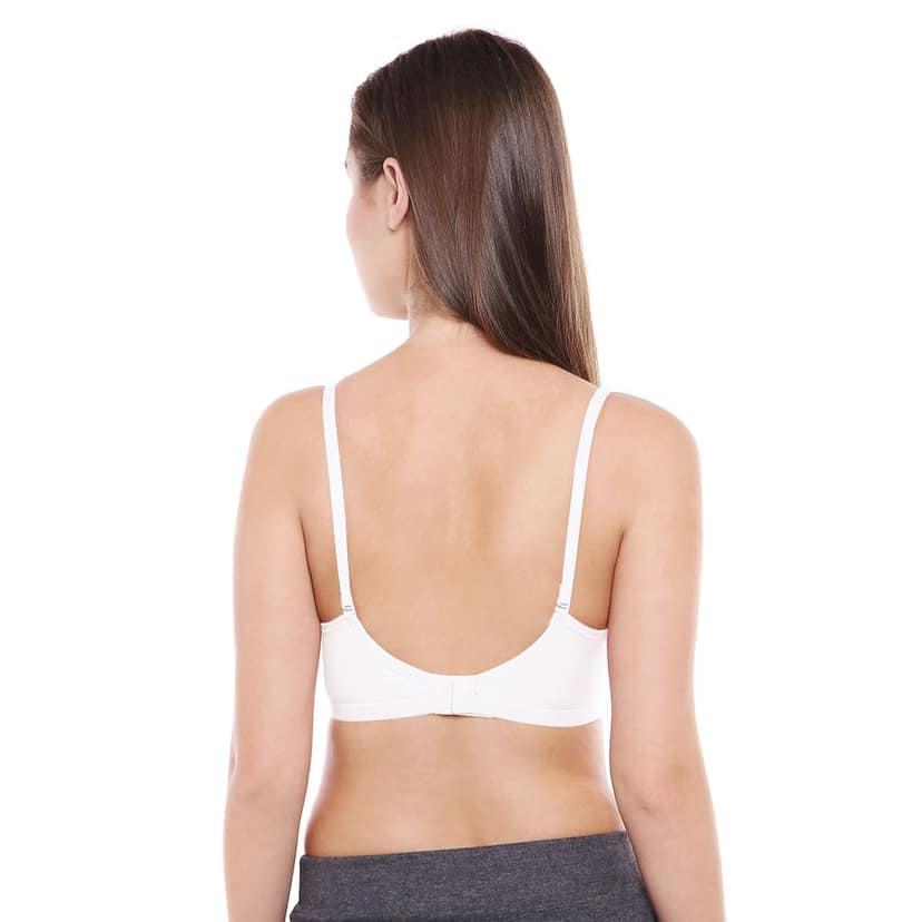 Bodycare Women Cotton Full Coverage Lightly Padded Regular Bra 1574-White view 3