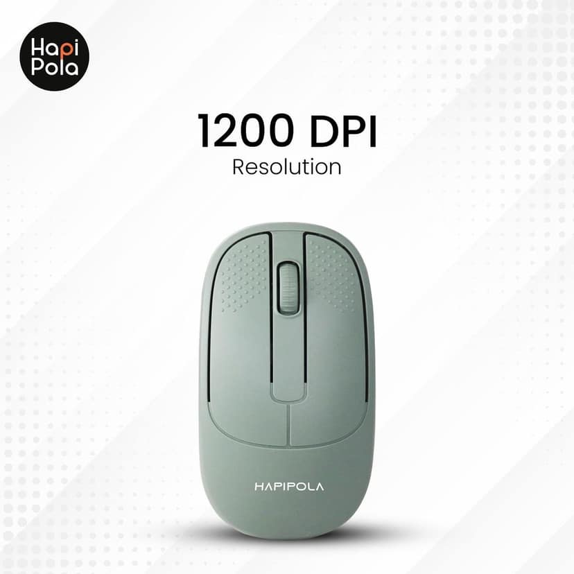 HAPIPOLA Speed Rechargeable Mouse,Wireless Bluetooth Rechargeable Mouse,Portable Lightweight 2.4G 1600 DPI Plug-and-Play Optical Mouse,Compatible with iPad/Laptop/PC/Mac/Windows view 4