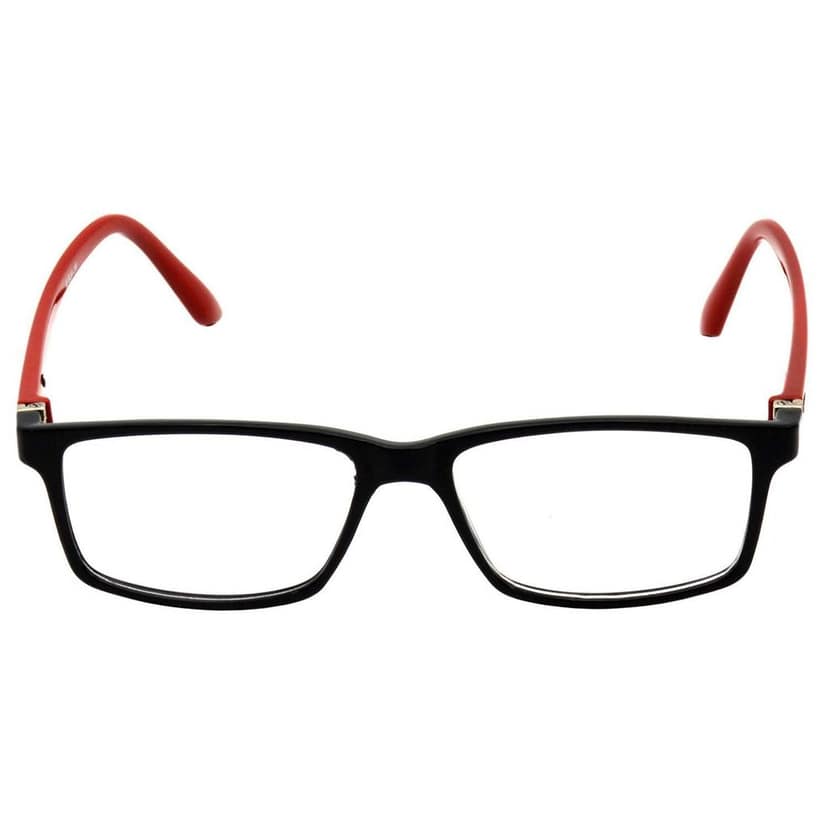 Hrinkar Eye Protection Zero Power Glass for Computer with Blue Cut Lenses for Men & Women | Red and Black | HBCT-FRM-BK-RD-11 view 3