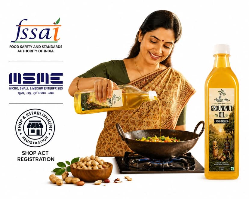 Sattva Veda Farms Wood Cold Pressed Groundnut (Peanuts) Oil 1 Litre | PET Bottle | Kolhu/Kacchi Ghani/Chekku | Naturally Cholesterol Free | A1 Grade Groundnuts | Rich Aroma & Flavour view 4