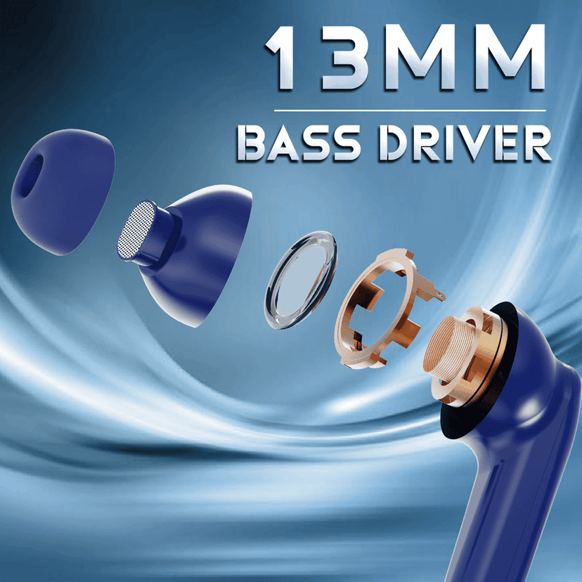 Glider X Earbuds - Blue view 4