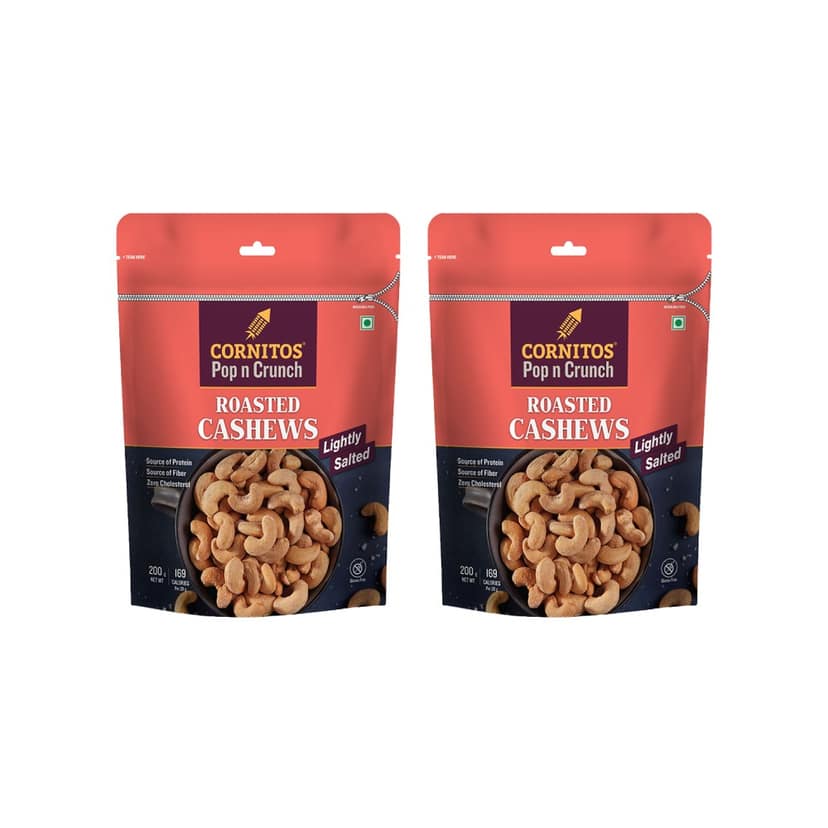 Cornitos Pop n Crunch Roasted Cashew (Lightly Salted) - Pack of 2 view 2