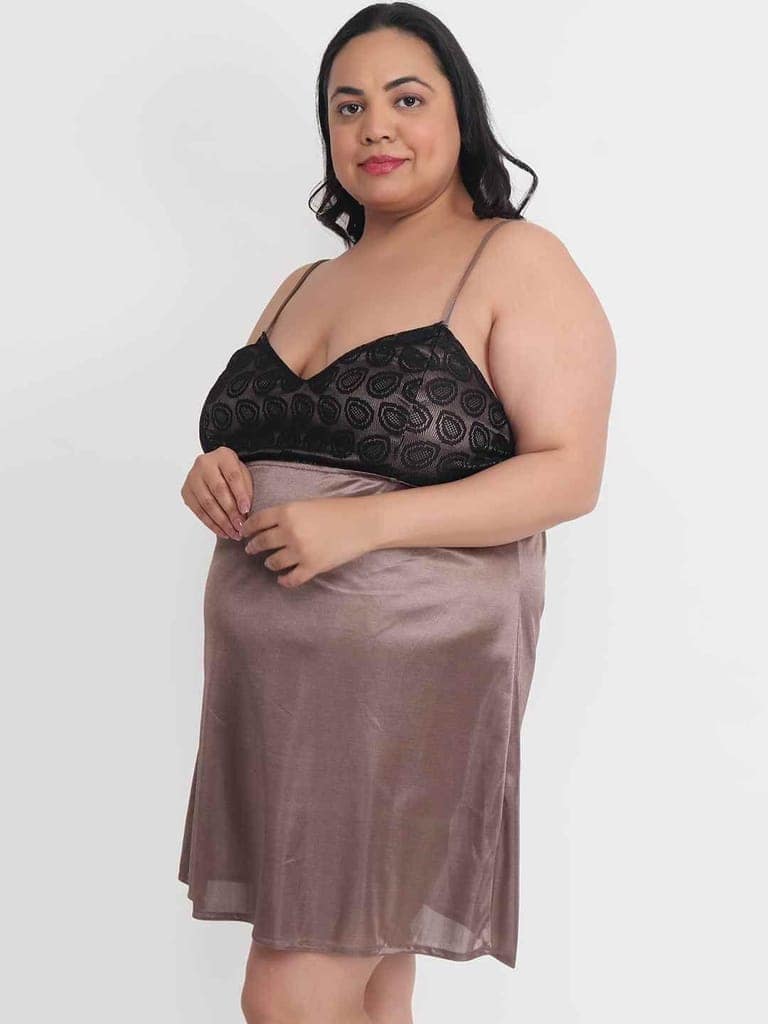 Plus Size Babydoll Bikini Dress for Honeymoon BB40Bm view 3