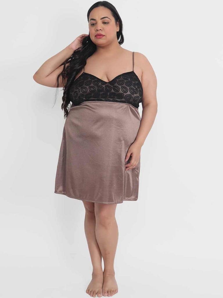 Plus Size Babydoll Bikini Dress for Honeymoon BB40Bm view 4