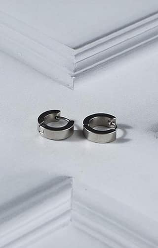 Classic Silver Hoop
