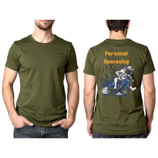 Trishoolin "Personal Spaceship" Abstract Theme Graphic T-Shirt (Design 10394) | Cotton Regular Fit Crew Neck Tee | Pack of 1