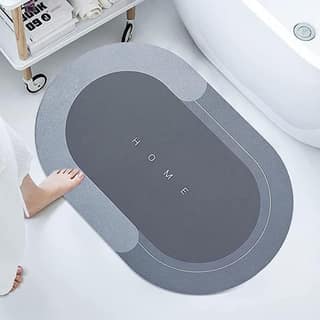 Store 4 Hope Microfiber Striped Anti-Skid Bathmats & Water Absorbent Carpets Kitchen Entrance Door Mats 40 * 60 Cm