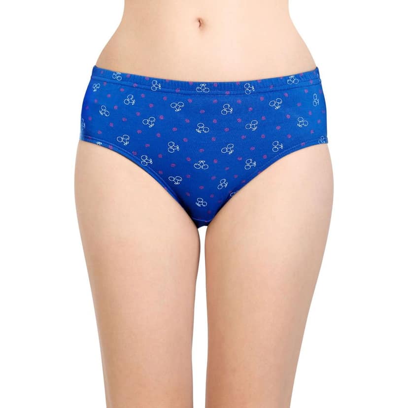 Bodycare women's combed cotton assorted Hipster Panty Pack of 3 ( E3700 ) view 2