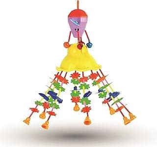 Merry Go Round for Infants No.11, Attachable to Cradle or Window, Soothing Music and Various Shapes for Developing Imagination and Thinking Skills (Multicolour)