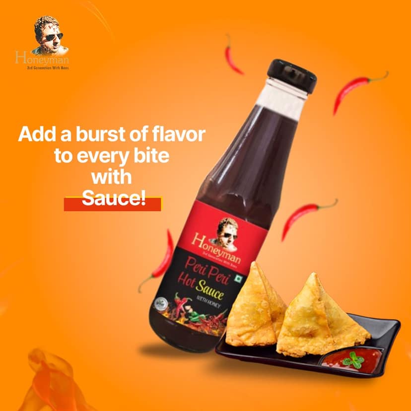 Honeyman Peri Peri Sauce Cream Dressing 300 gm view 5