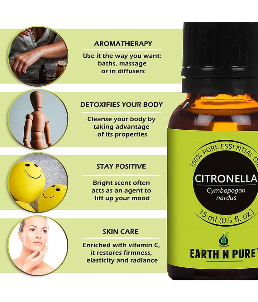 Earth N Pure - Citronella Essential Oil 15 mL ( Pack of 1 ) view 2