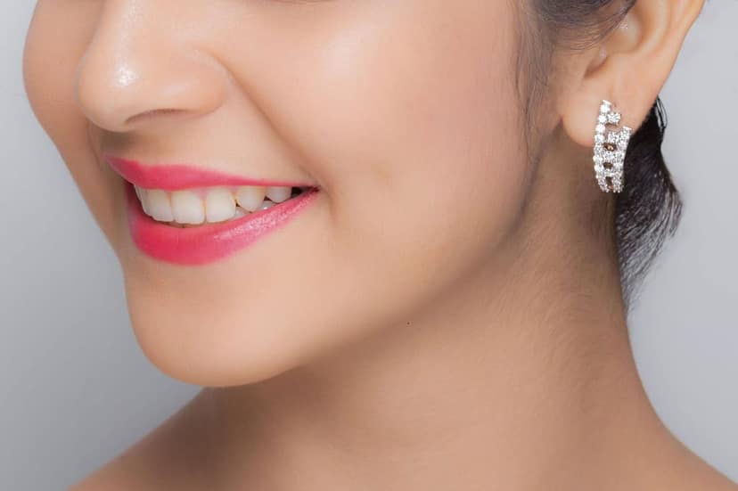 Shooting Star Hoop Earrings view 3