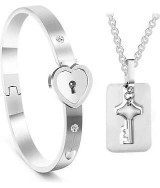HEER COLLECTION - Silver Wrist Band ( Pack of 2 )