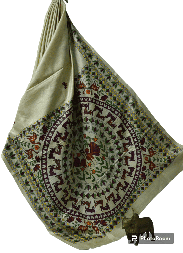 Jharcraft Tussar Silk Saree SA02901 view 3