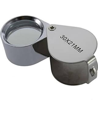 SHB Mini 30x 30x21mm Loupe Magnifier Triplet Jewelers Eye Glass Diamond