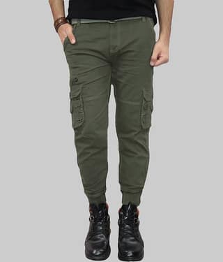 Urban Legends Regular Flat Men's Joggers - Green ( Pack of 1 )