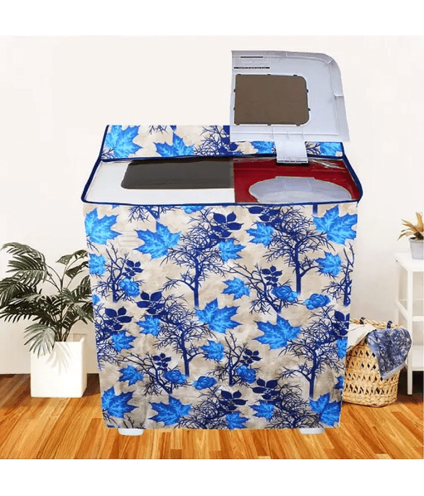 ENTICE Semi-Automatic Washing Machine Cover Compatiable For 8 kg - Gray