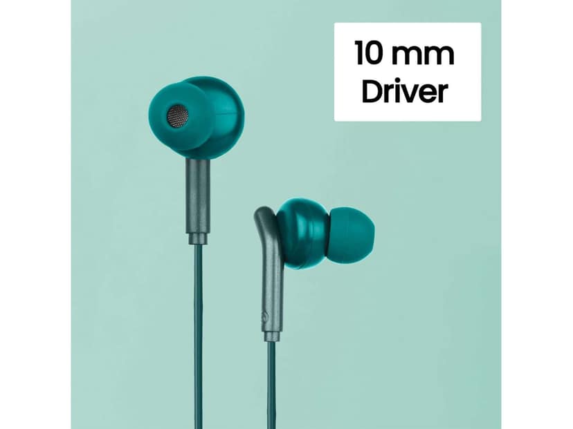 Zebronics BRO 3.5mm Wired Earphones - Green view 3