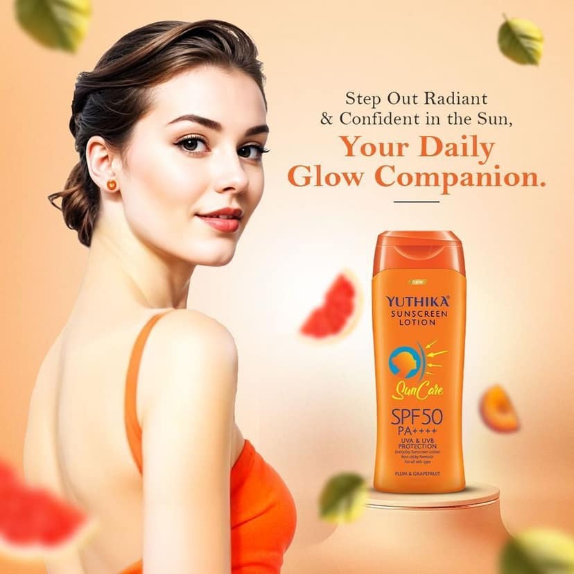 Yuthika Sunscreen Lotion SPF 50 PA++++ with UVA & UVB Protection, Sun Protection Cream for Women & Men - 300ml view 10