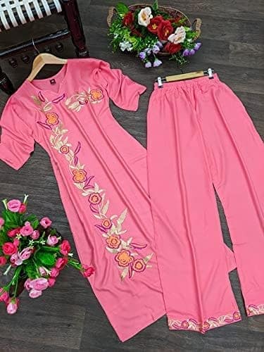 BT WITH BUY & TRY Women's Rayon Kurti Set | Kurti with Palazzo | Kurta Set for Women. view 6