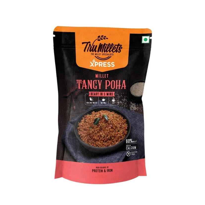 Trumillets Xpress Instant Mix Healthy Millet Breakfast (Chinese Poha, Tangy Poha & Lemon Poha) - Each 180 gm view 3