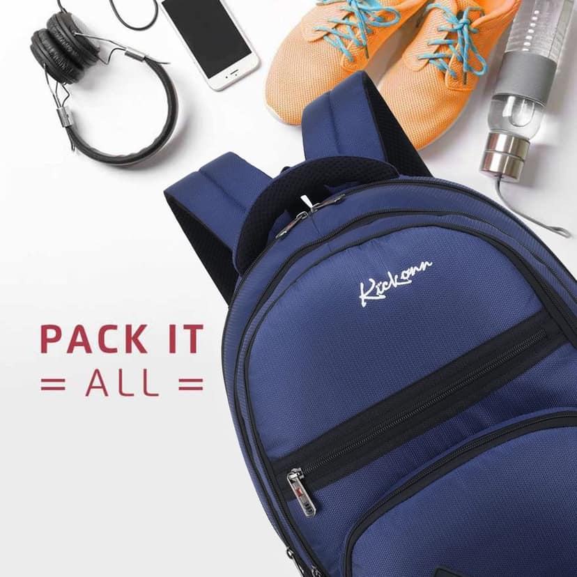 Medium 30 L Laptop Backpack for Men and Women|Unisex|College Bag for Boys and Girls|office |School Bag|Trendy |Stylish (CODE-KLMNA) view 6