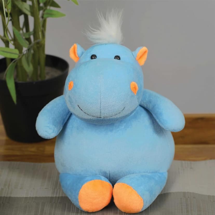 Furrendz Happy Hippo 10 Inch Plush Toy For Kids 1 Years and Above