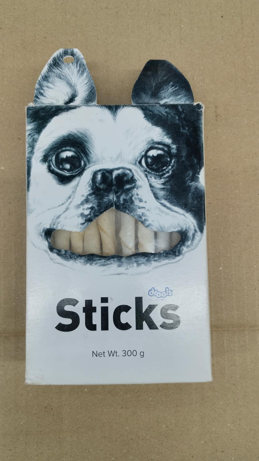 Drools sticks dog food