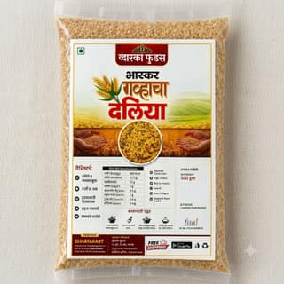Dwarka Foods Gahu Dhuli Lapsi Dalia 500 gm