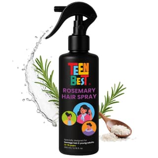 HealthBest Teens Rosemary Water Spray for Hair Growth 200 ml - Lightweight Hair Styling Mist for Kids and Teens for Hair Fall Control, Shine & Strong Roots