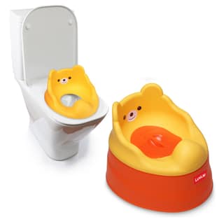 LuvLap Adaptable 2 in 1 Potty Training Seat for 1 + Year Child, Potty Trainer with DetachablePotty Bowl, Suitable for Potty Training of Boys & Girls (Orange & Yellow) LuvLap Adaptable 2 in 1 Potty Training Seat for 1 + Year Child, Potty Trainer with Deta
