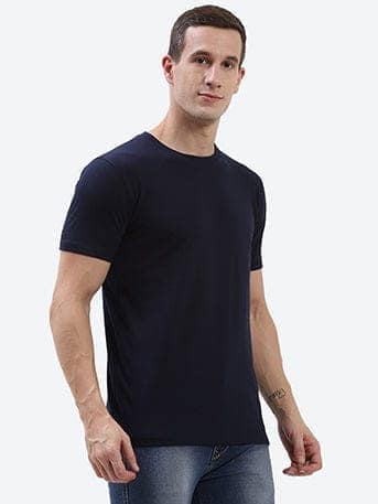 Cam Men's Navy Blue T-shirt view 3