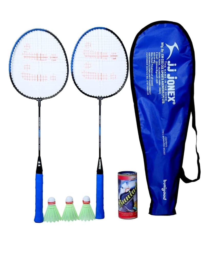JJ Jonex WOS Badminton Racket Set with Shuttlecocks & Cover (WOS)